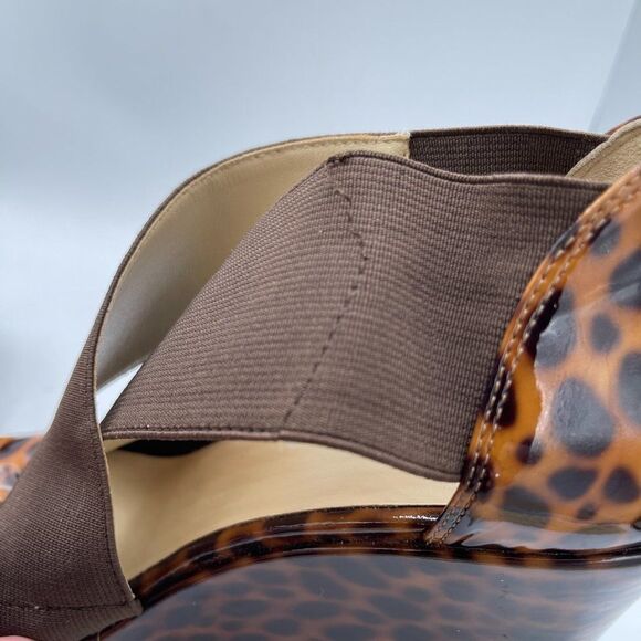 Taryn Rose Leopard Animal Print Sawyer Wedge Sandal 8 - Picture 14 of 16